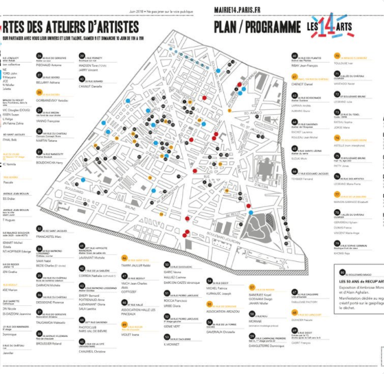 Les 14 Arts 2018, verso